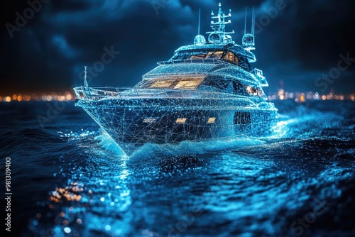 Smart boat: an advanced watercraft equipped with cutting-edge technology, automated navigation, integrated sensors, eco-friendly systems, and smart connectivity for an enhanced boating experience.