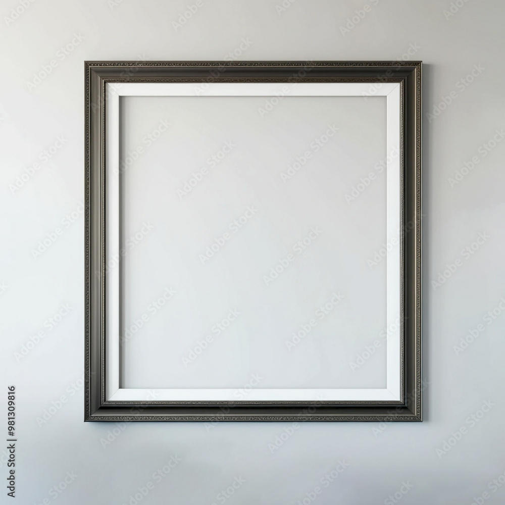 Blank frame on wall. C Blank frame on wall. C