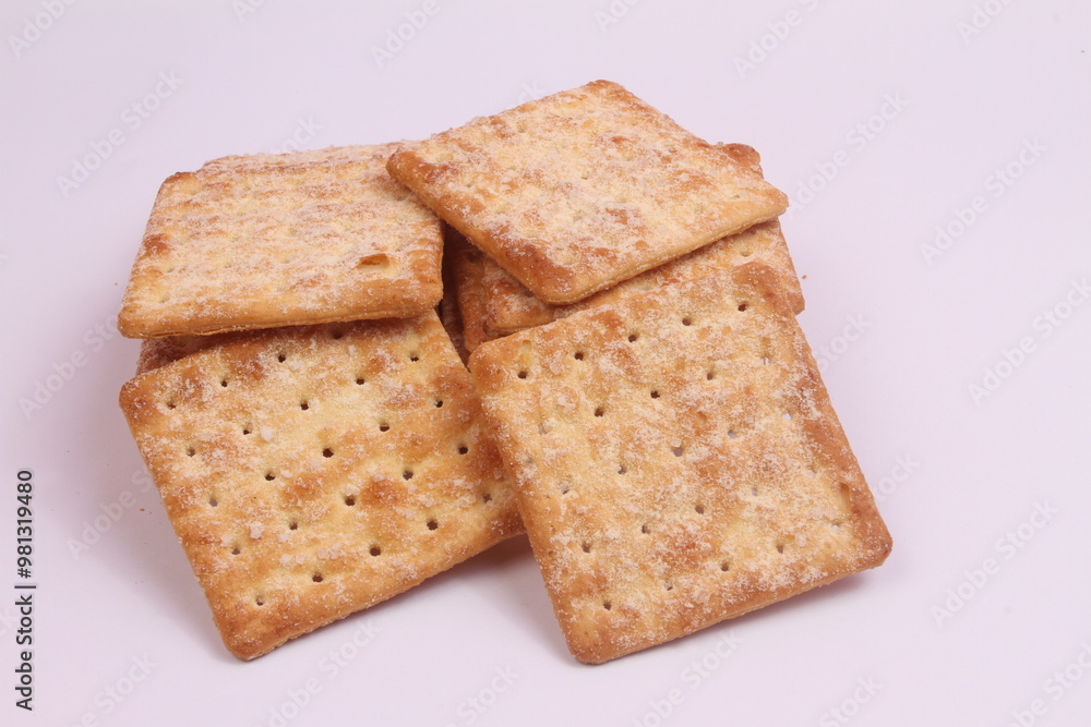 crackers isolated on white background crackers isolated on white background