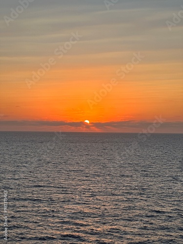 sunset in the sea