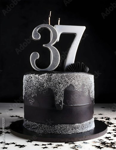 37th birthday cake  photo