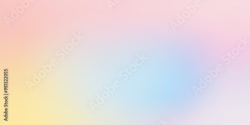 Obraz na płótnie Color gradient background, abstract pastel rainbow. Light blue, pink and yellow color banner gradation texture, vector pink noise texture blur abstract background w salonie
