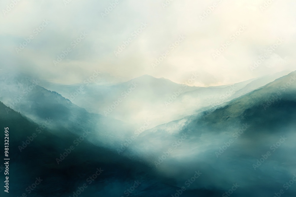 Misty Exploration: An Ethereal Landscape of Translucent Mystery and Serene Discovery