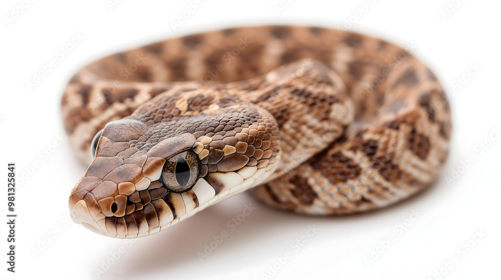 Snake on White Background Snake on White Background
