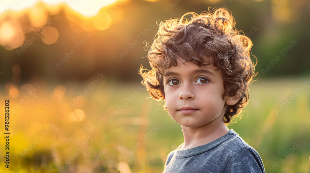 Handsome child outdoors summer portrait Handsome child outdoors summer portrait