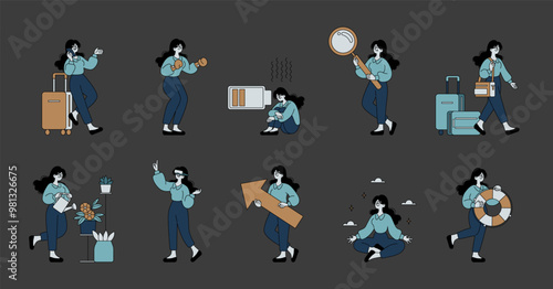 Business People. Flat Vector Illustration