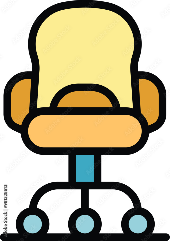 Comfortable modern office chair with wheels for work Comfortable modern office chair with wheels for work