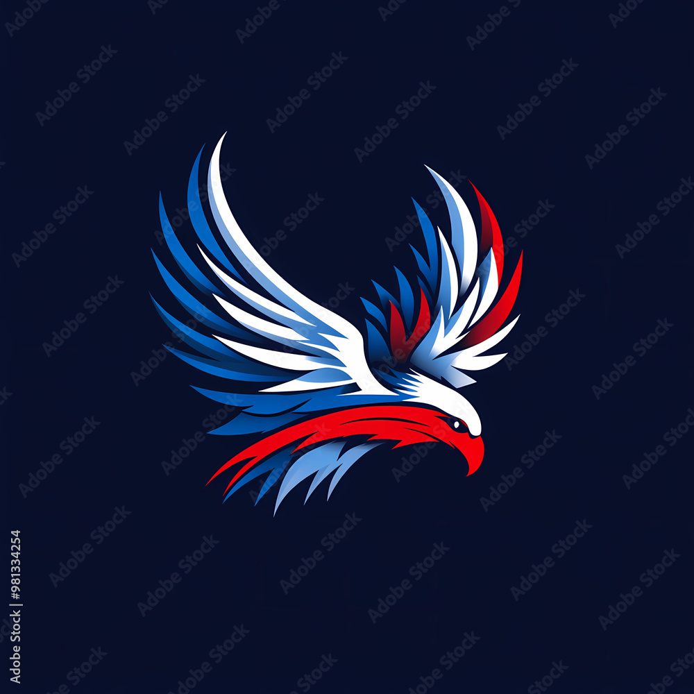 Obraz premium american eagle logo design