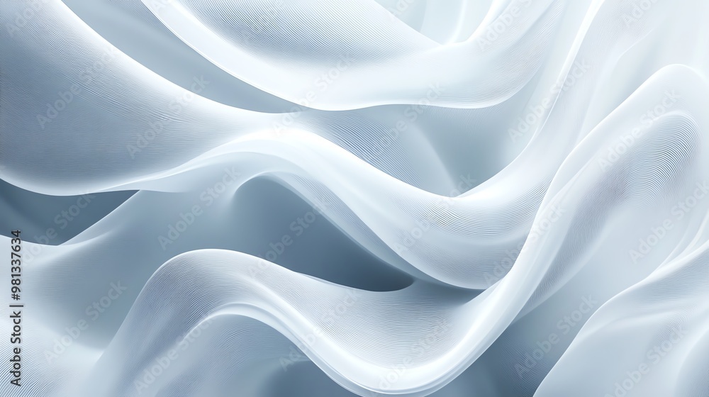 A soft, flowing fabric with delicate ripples and a gentle blue hue, evoking a sense of elegance and tranquility. A soft, flowing fabric with delicate ripples and a gentle blue hue, evoking a sense of elegance and tranquility.