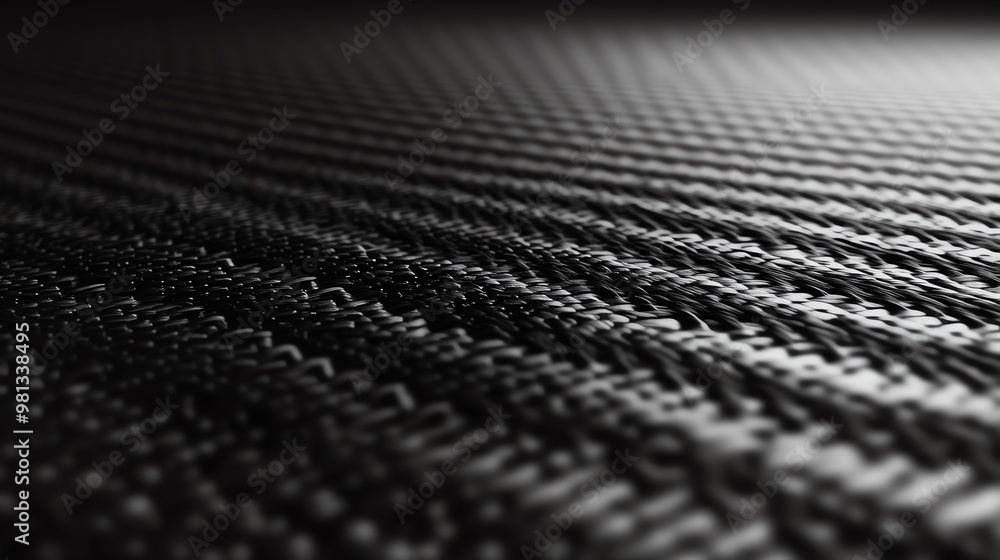 Close-up of a textured black surface, showcasing intricate patterns and depth, ideal for modern design and technology themes. Close-up of a textured black surface, showcasing intricate patterns and depth, ideal for modern design and technology themes.