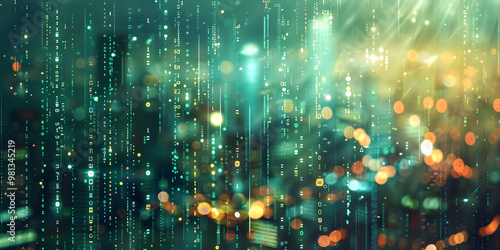 Wallpaper Mural Bokeh green background Torontodigital.ca