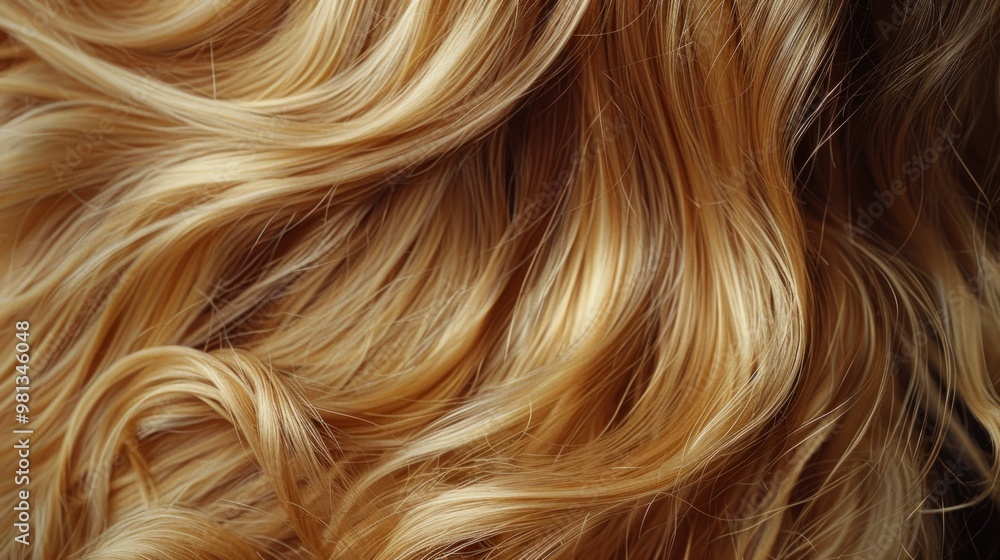 Girl with healthy shining blond hairs. Girl with healthy shining blond hairs.