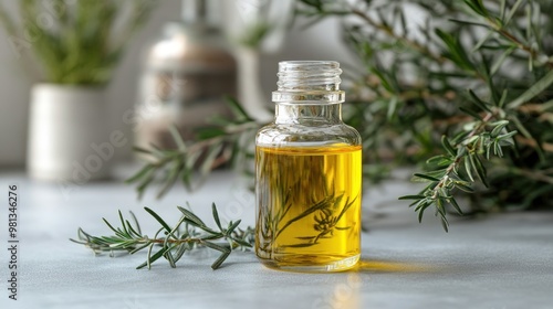 Rosemary Essential Oil Bottle