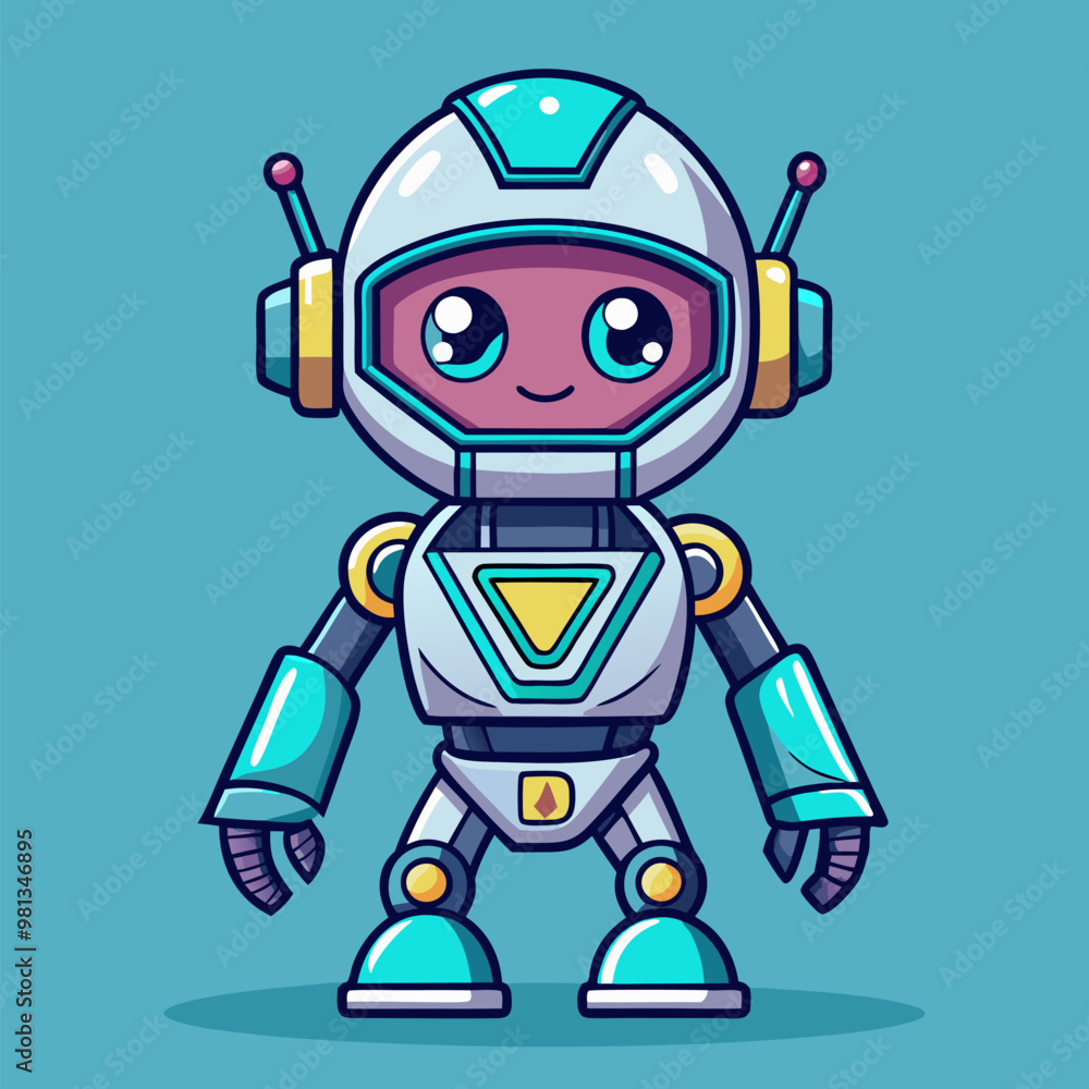 Cute ai robot character level evolution for game tech vector cartoon illustration. Future timeline upgrade computer technology for exoskeleton programming. Artificial intelligence humanoid companion Cute ai robot character level evolution for game tech vector cartoon illustration. Future timeline upgrade computer technology for exoskeleton programming. Artificial intelligence humanoid companion