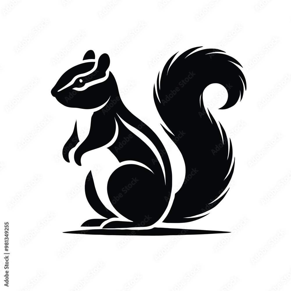Chipmunk Silhouette Chipmunk Silhouette