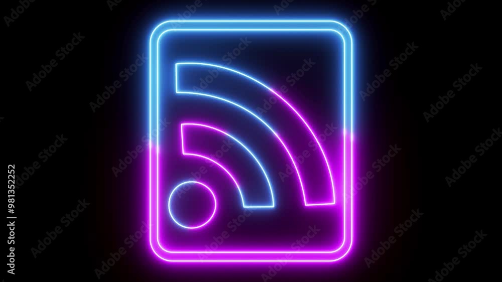mobile Hotspot animation icon. mobile Hotspot animation icon in neon glowing on black background. 4k resolution. mobile Hotspot animation icon. mobile Hotspot animation icon in neon glowing on black background. 4k resolution.