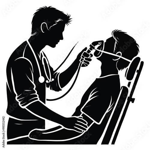 Respiratory Therapist Assisting Patient with Oxygen