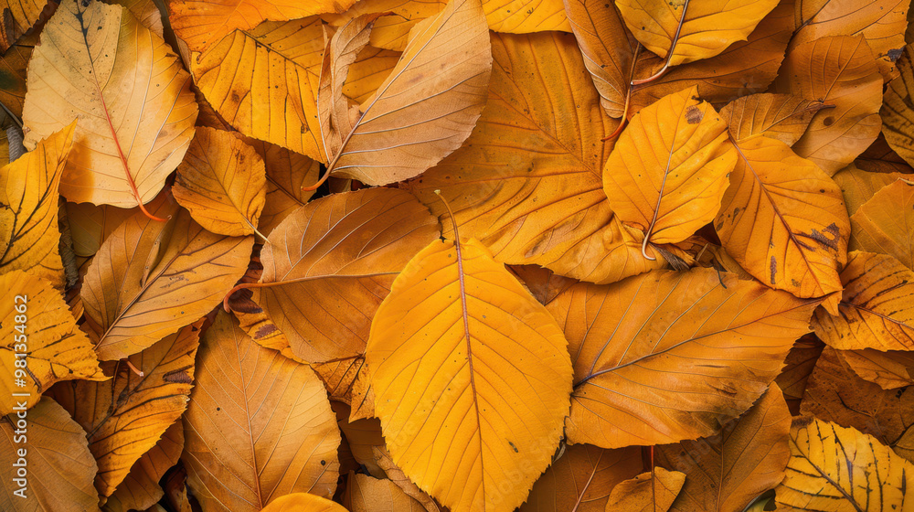The Golden Autumn Leaf Pile The Golden Autumn Leaf Pile