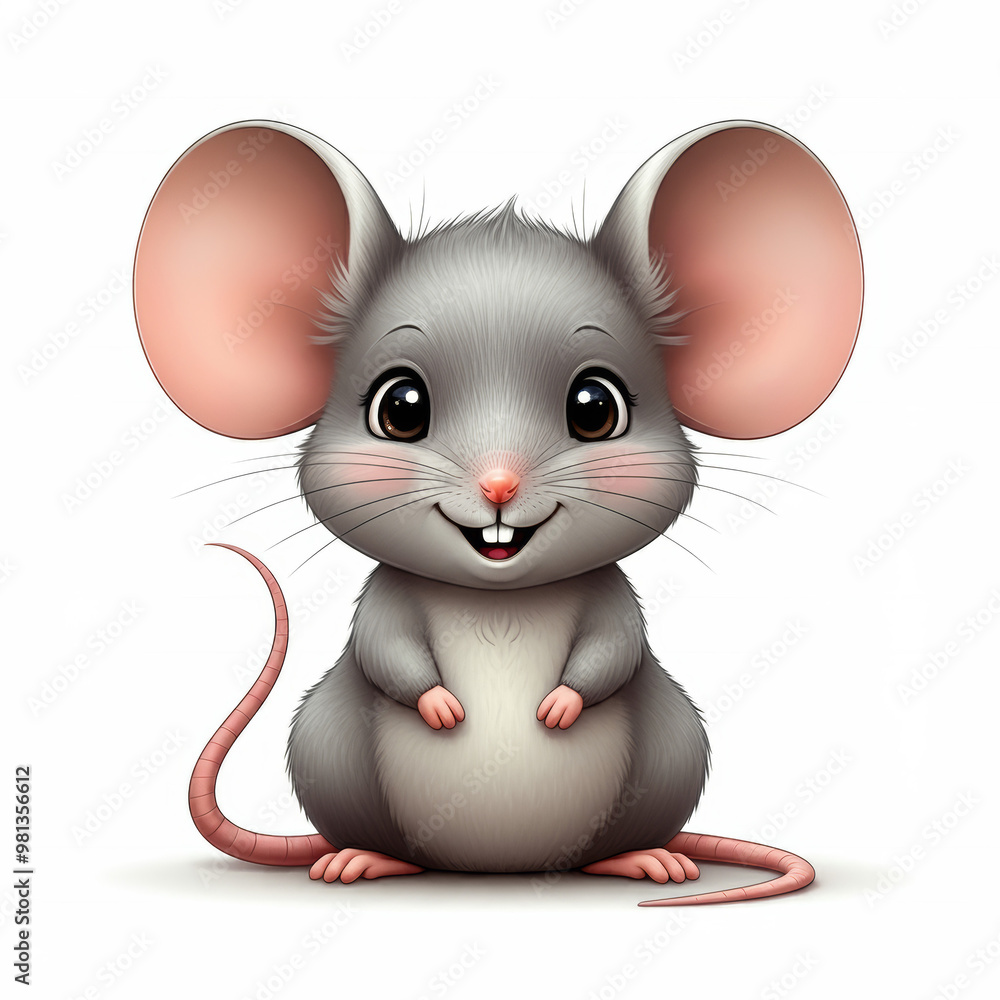Cute happy cartoon mouse Cute happy cartoon mouse