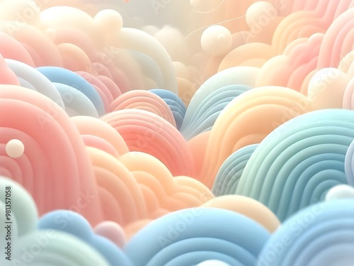 Water wave or cloud, rainbow color, background image.