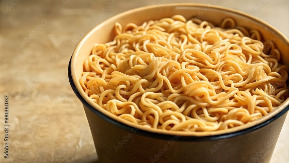 Black paper Instant cup noodles. Black paper Instant cup noodles.