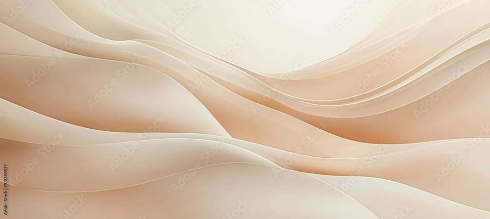 Minimalist Abstract Background with Smooth Curved Lines in Soft Neutral Beige and Cream Tones Minimalist Abstract Background with Smooth Curved Lines in Soft Neutral Beige and Cream Tones