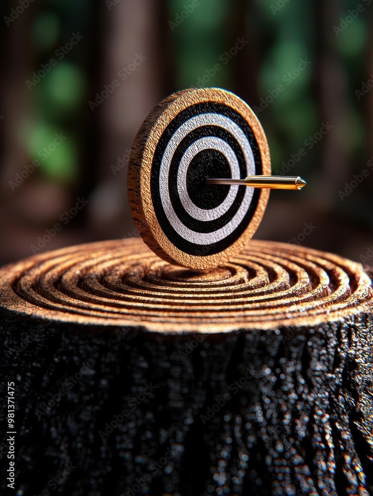 A close-up of a dartboard with an arrow embedded in it, representing focus and precision in achieving goals. A close-up of a dartboard with an arrow embedded in it, representing focus and precision in achieving goals.