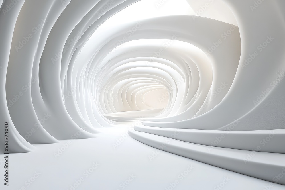 Fototapeta premium High-Tech Modern Design Render with Geometric Patterns