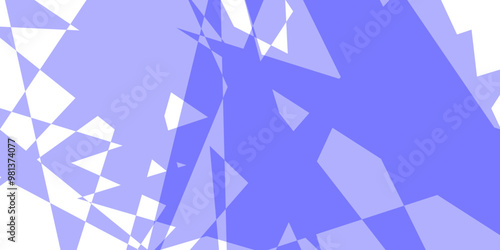 Abstract white and blue background with straight diagonal lines for graphic design elements. Color Line intersection art background design illustration. Low poly vector illustration. 