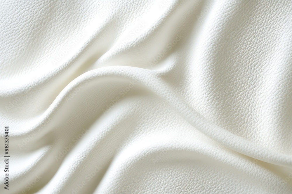 White leather texture with natural waves White leather texture with natural waves