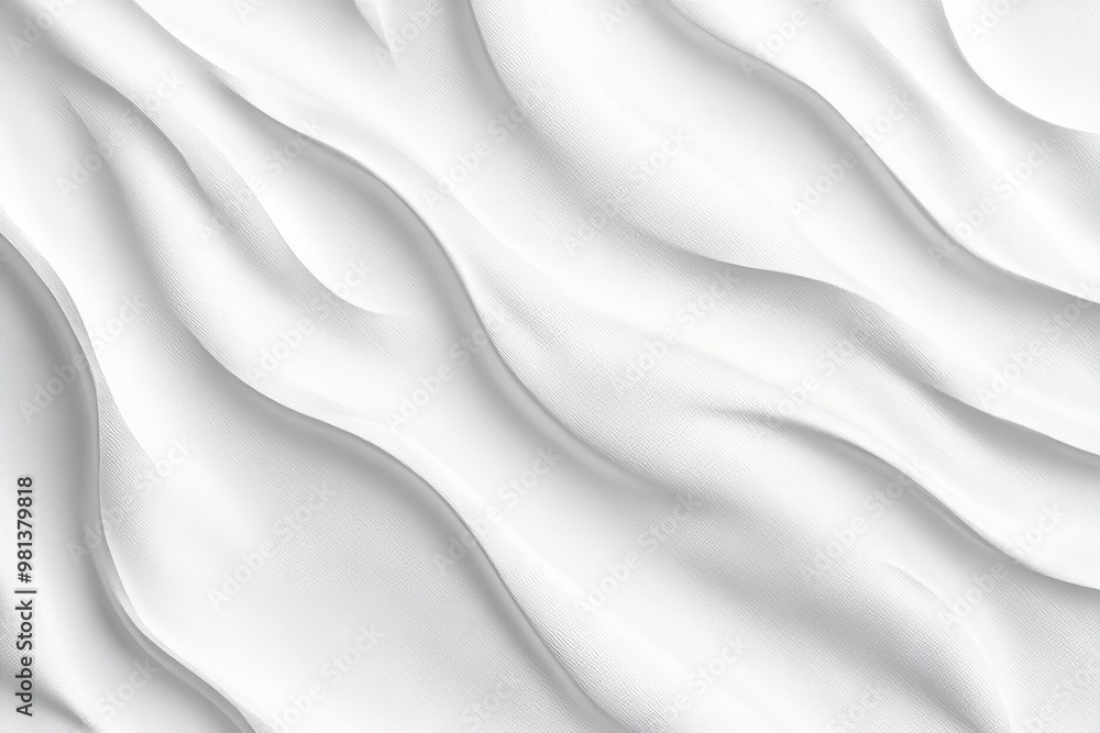 Fototapeta premium White leather with soft rippling texture