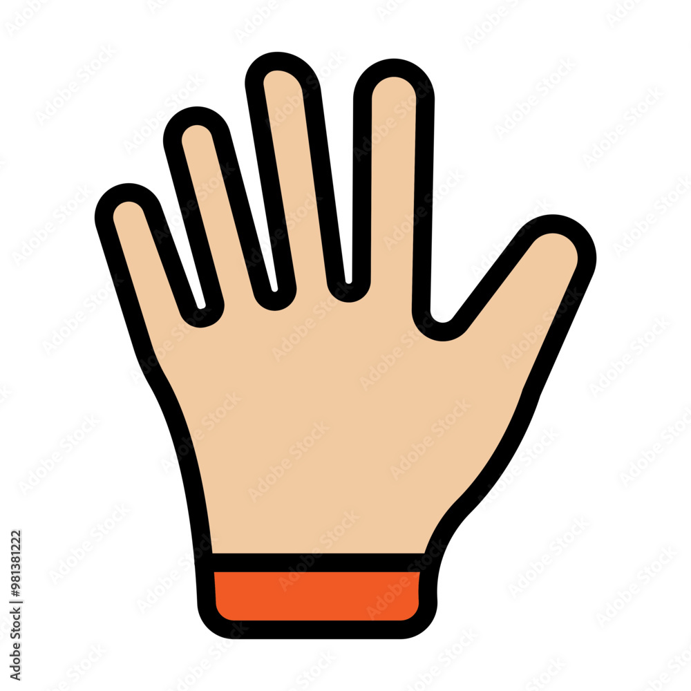 Obraz premium Hands Vector Filled Icon Design