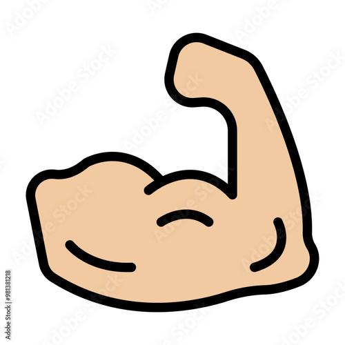 Upper Limbs Vector Filled Icon Design