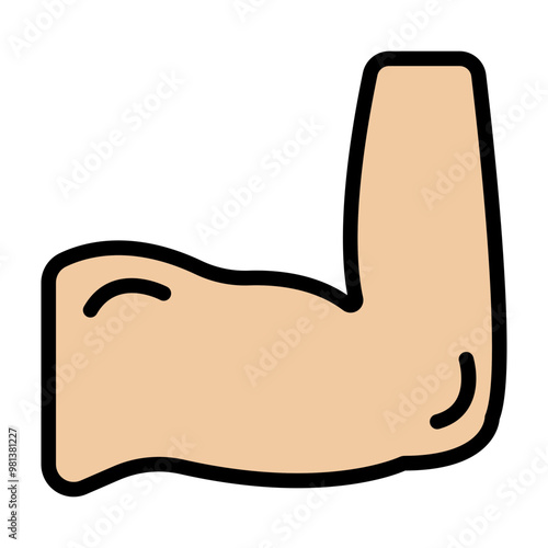 Elbows Vector Filled Icon Design