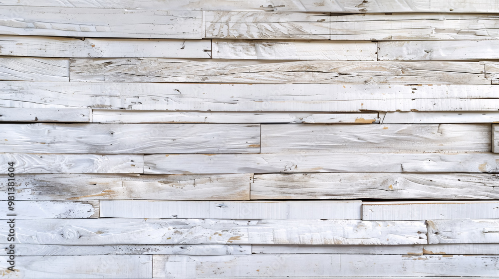 Horizontal white wood design for pattern and background Horizontal white wood design for pattern and background