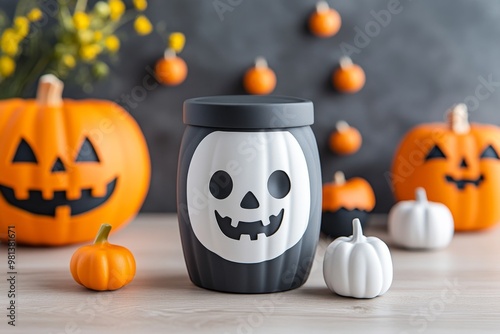 Halloween theme in business is an opportunity for creative packaging that reflects the spooky holiday vibe photo