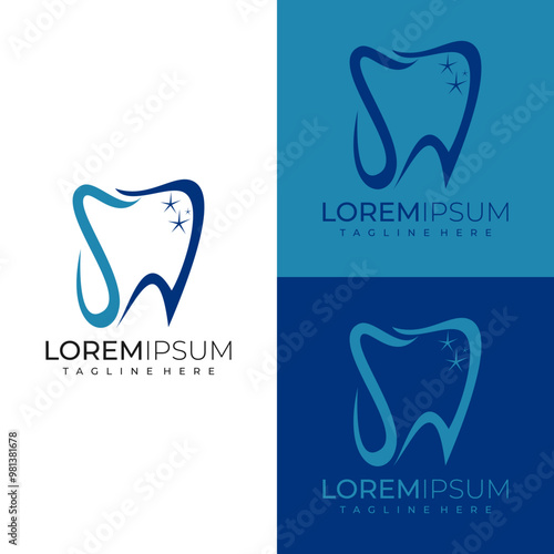 modern dental logo with letter SD