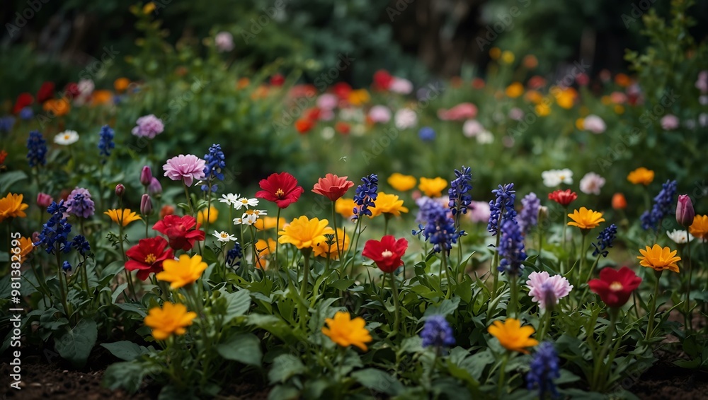 Flowers in the garden. Flowers in the garden.
