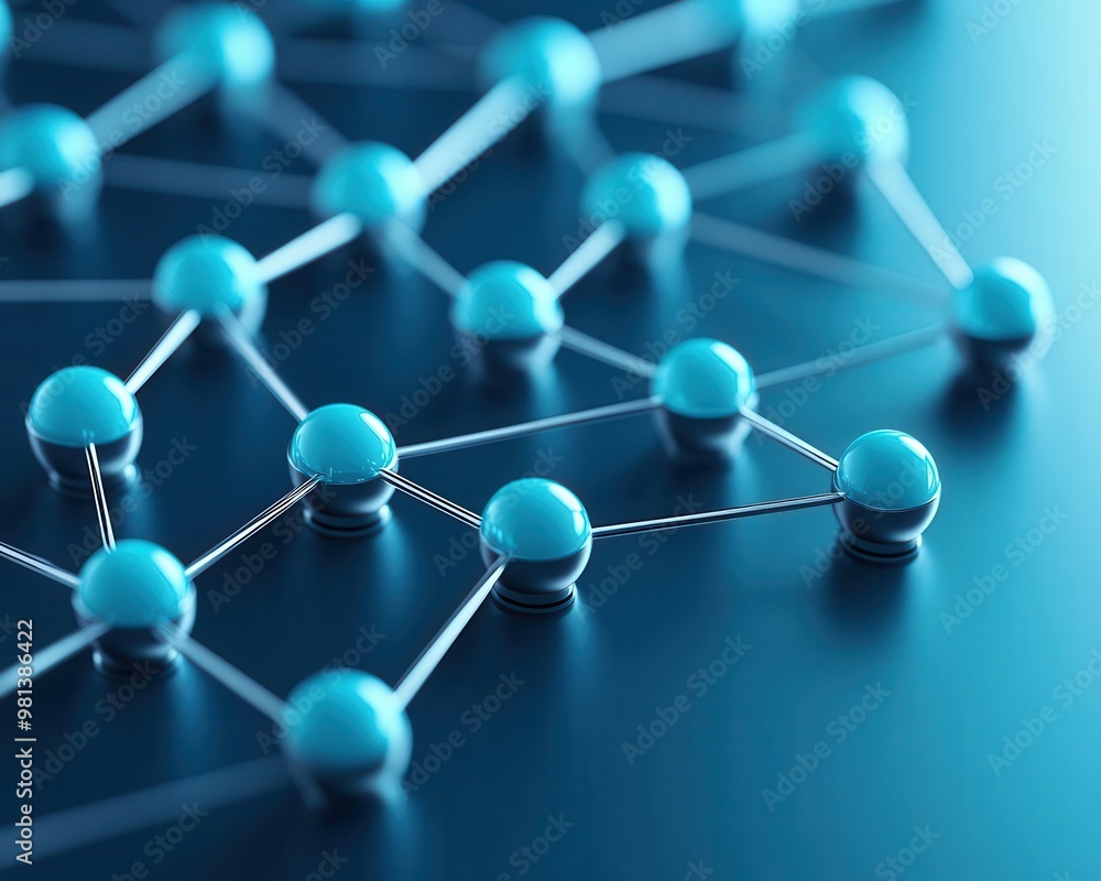 Abstract nodes connecting across a banner, symbolizing structured collaboration within a business framework Abstract nodes connecting across a banner, symbolizing structured collaboration within a business framework
