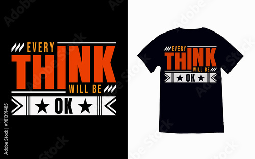 Typography text design t shirt design