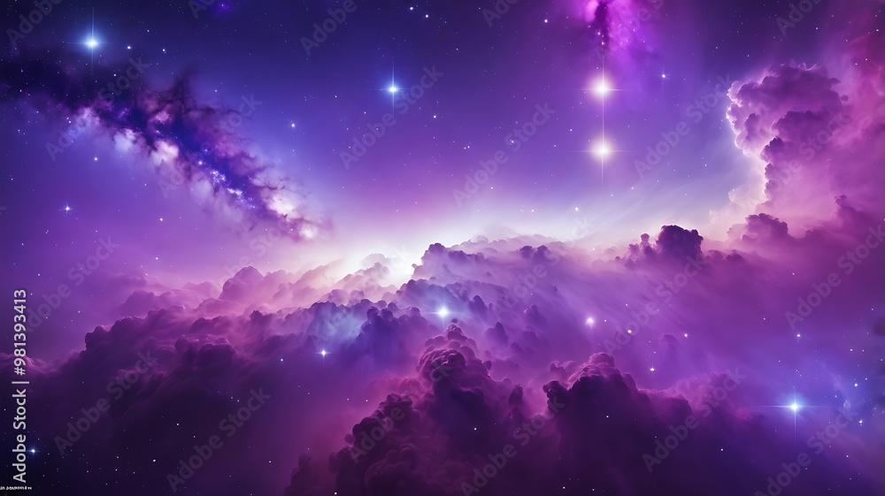 Naklejka premium Space and Galaxy Backgrounds