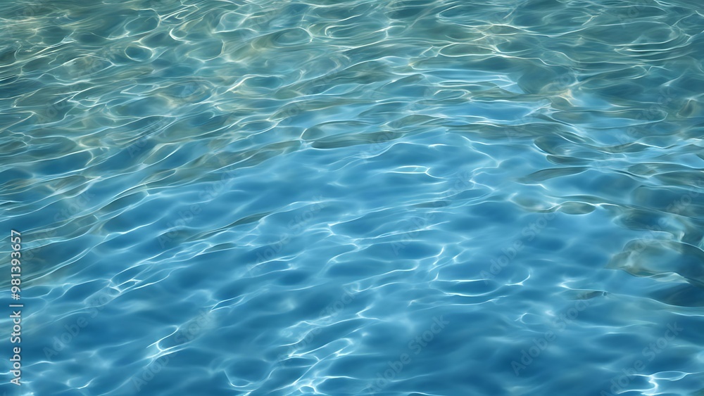 a serene flow of blue water ently rippling under soft sunlight with subtle reflections a serene flow of blue water ently rippling under soft sunlight with subtle reflections