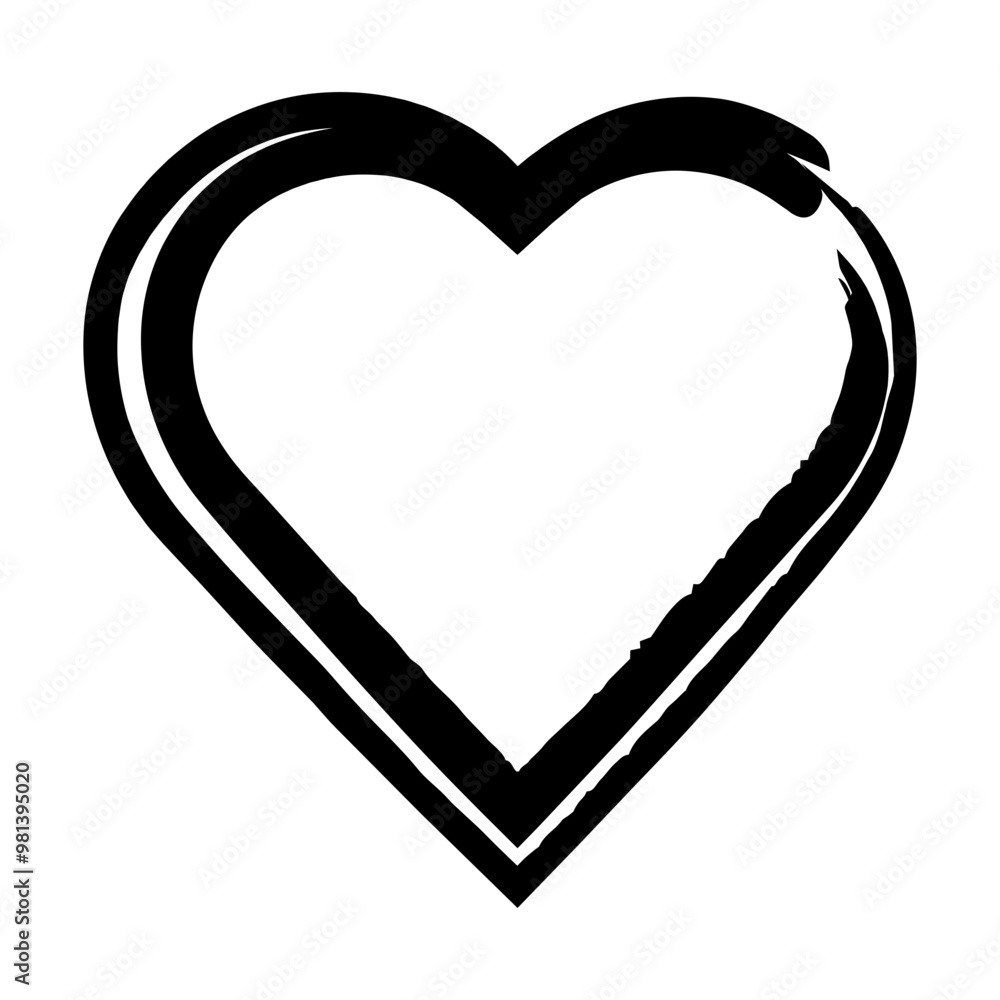Heart symbol, hand drawn grunge texture love icon for romantic trendy doodle art for decoration element in a glyph pictogram illustration
Heart symbol, hand drawn grunge texture love icon for romantic trendy doodle art for decoration element in a glyph pictogram illustration