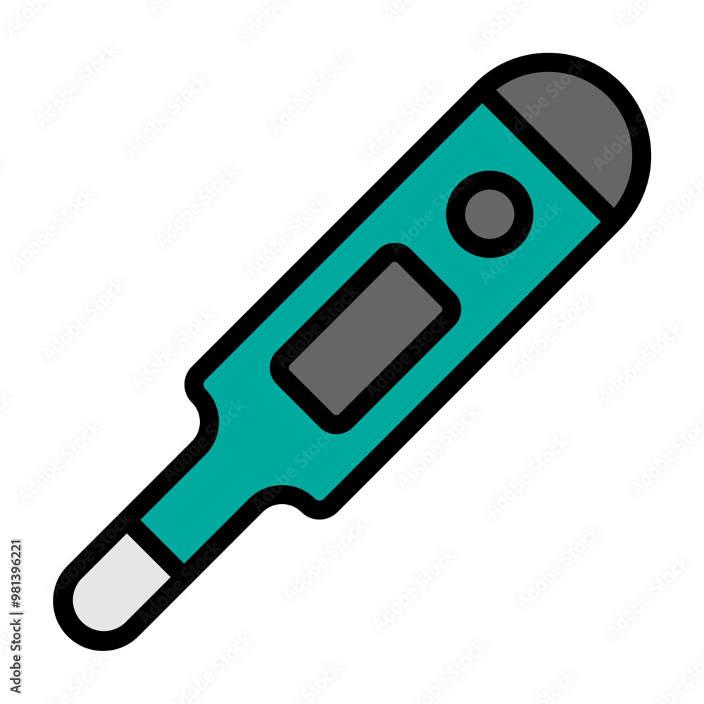 Thermometer Vector Filled Icon Design Thermometer Vector Filled Icon Design