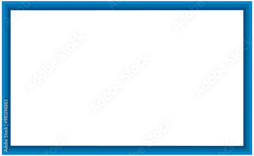 Blue frame, blue frame for text, blue frame isolated, blue, frame png, for your text, for your design, for your social media, for your image, frame on white, banner, template, border, lines