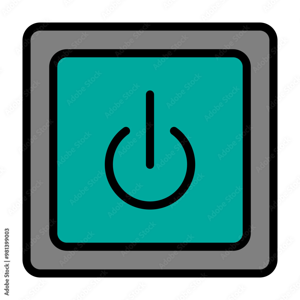Start Button Vector Filled Icon Design Start Button Vector Filled Icon Design