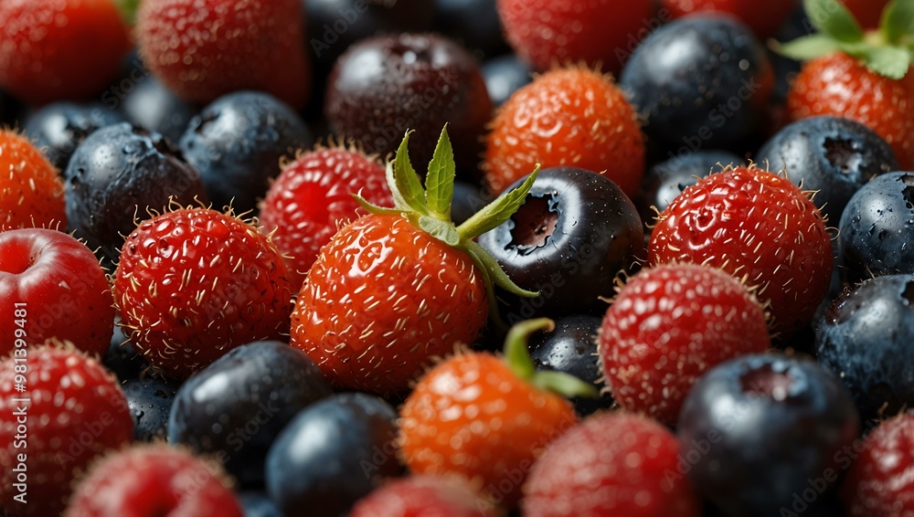 Fresh summer berries assortment. Fresh summer berries assortment.