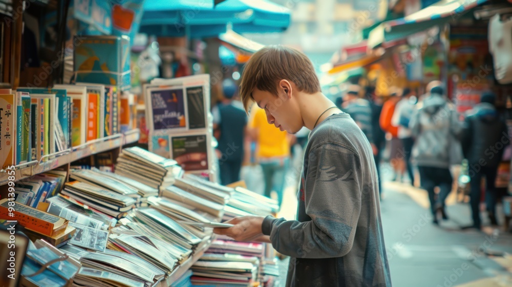 Obraz premium Bookstore in Hong Kong