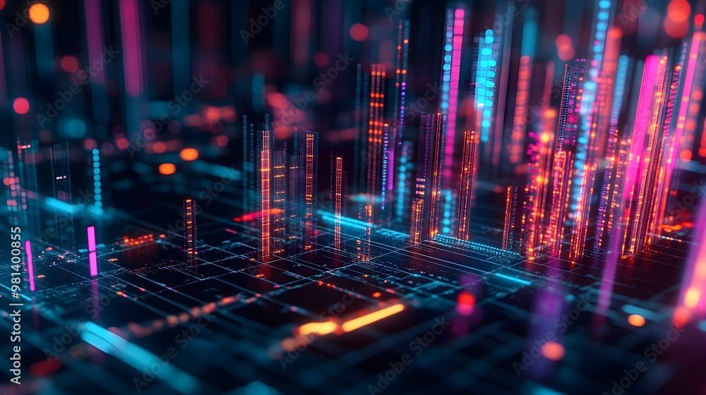 Digital data processing with global tech background
Digital data processing with global tech background