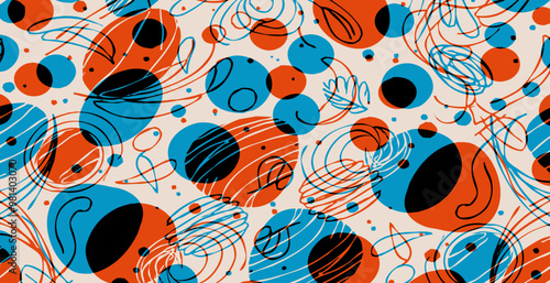 Abstract pattern. Illustration for printing on wall decorations. For use in graphics.
